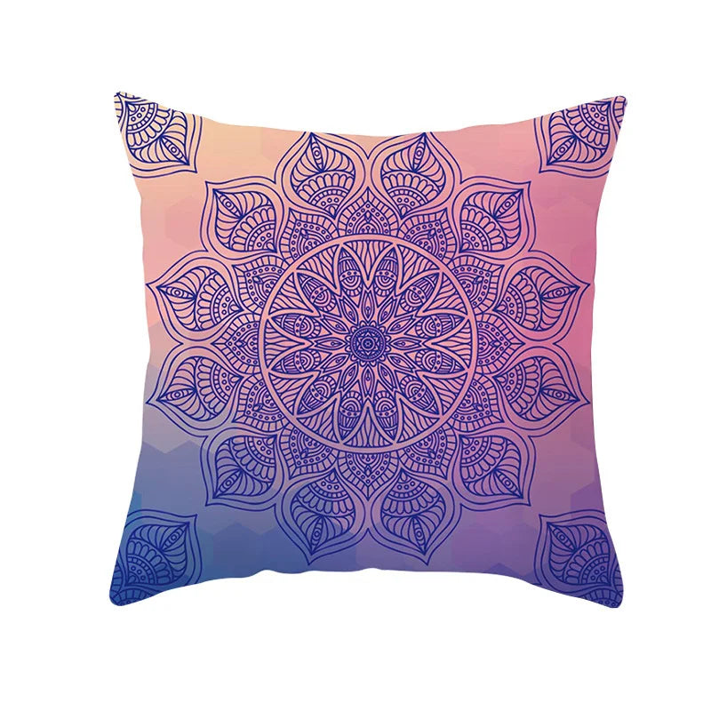 Axyaa Bohemian Geometric Polyester Pillowcase 45x45cm for Home Decor