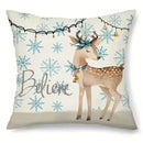 Axyaa Christmas Pillows Set - Festive Cushion Covers for Sofa, Bedroom, Car