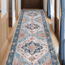 Axyaa Bohemian Style Runner Rug Retro Light Luxury Kitchen Carpets