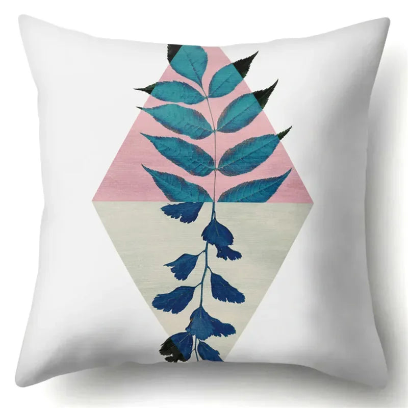 Axyaa Cactus Flower Decorative Cushion Cover 45X45CM Home Sofa Pillowcase