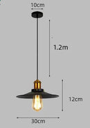 Axyaa Metal Pendant Light Industrial E27 Nordic Style for Kitchen Bar Dining Room