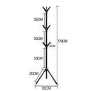 Axyaa Tree Branch Coat Rack Steel Tube Clothes Organizer