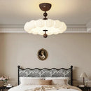 Axyaa French Cream Retro Ceiling Lamps for Bedroom, Dining, Living Room