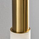 Axyaa Natural White Marble Copper Wall Sconce for Hotel Hall Room