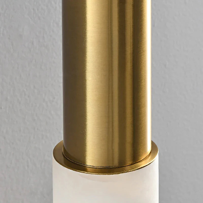 Axyaa White Marble Copper Sconce Light for Hotel Hall Room