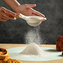 Axyaa Stainless Steel Flour Sieve with Wooden Handle - Baking Essential