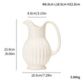 Axyaa Cerc Flower Vase: Luxury Decor for Living Room, European Style, Frosted Glass