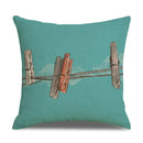 Axyaa Landscape Linen Pillowcase - Home Sofa Office Decoration - 45*45cm