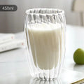 Axyaa Double Wall Glass Cup - High Borosilicate Heat Resistant Drinkware,  Transparent