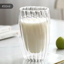 Axyaa Double Wall Glass Cup - High Borosilicate Heat Resistant Drinkware,  Transparent