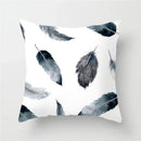 Axyaa Geometric Stripe Pillowcase with English Letter Design