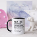 Axyaa Bestie White Coffee Mug Friend Birthday Gift Office Tea Cup