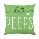 Axyaa Spring Rabbit Pillowcase 45x45cm Decorative Linen Sofa Cushion Cover
