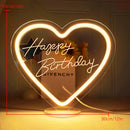 Axyaa Strawberry Shortcake Neon Sign - Happy Birthday Party Decoration