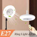 Axyaa Ceiling Fan Light with Remote, E27 Control, Silent Operation