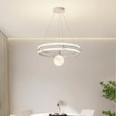 Axyaa Modern Luxury Ring Chandelier for Living Room, Bedroom, Study - Nordic Style LED Lighting