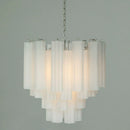Axyaa French Glass Chandelier Pendant Light - Elegant Design for Home Decor