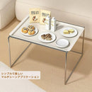 Axyaa Stainless Steel Microwave & Toaster Oven Rack with Detachable Tray Storage