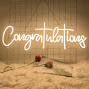 Axyaa 76cm Congratulations Neon Sign for Graduation Party Decor and College Room
