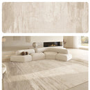 Axyaa Soft Fluffy Cream Style Large Area Carpet for Modern Bedroom Décor