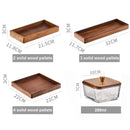 Axyaa Glass Serving Tray Set with Lid: Divided Fruit/Snack Storage Box for Events
