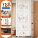Axyaa Cartoon Wardrobe: Foldable Storage Organizer with Wheels