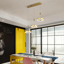 Axyaa LED Rings Chandelier: Modern Dimmable Ceiling Lighting for Living Room