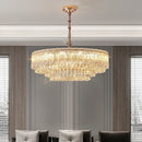 Axyaa Light Luxury Crystal Chandelier: French Modern, Simple Atmosphere for Living Room, Dining Room & Bedroom