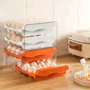Axyaa Double-Layer Egg Storage Box Drawer Refrigerator Organizer Holder Kitchen Accessory