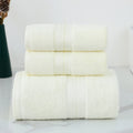 Axyaa Bamboo Towel Set: 2 Hand Face Towels, 1 Big Bath Towel for Cold Feeling, Sport Use