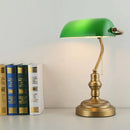 Axyaa Glass Desk Lamp Retro Design LED Pull Switch Home Office Bedroom Decor