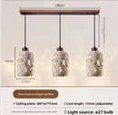 Axyaa Natural Yellow Stone Hanging Pendant Light for Bedroom and Living Room