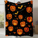 Axyaa Coral Fleece Flannel Blanket: Halloween Gift, Office Nap, Casual Blanket