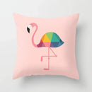 Axyaa Flamingo Pattern Cushion Cover 45*45cm