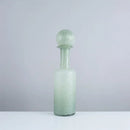 Axyaa Grey Glass Vase with Hammer Lid for Floral Arrangements