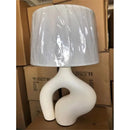 Axyaa Contemporary Resin LED Table Desk Lamp for Home Living Room