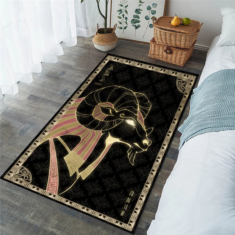 Egyptian Gods Inspired Rugs for Stylish Home Decor by Axyaa