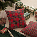 Axyaa Red Christmas Decor Cushion 45x45 - Nordic Style Sofa Pillow Cover