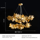Axyaa Maple Leaf Pendant Light for Modern Minimalist Living Room