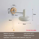 Axyaa Cream Wind Rocker Arm Wall Lamp - Vintage Bedroom Study Reading Light