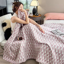 Axyaa Boho Cotton Throw Blanket for Bed Couch All Seasons Lightweight Quilt