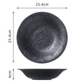 Axyaa Matte Ceramic Deep Plate Set - Restaurant Quality Tableware