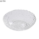 Axyaa Water Ripple Glass Salad Bowl - Specialty Tableware for Molecular Cuisine