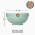 Axyaa Zodiac 4.5-inch Celadon Rice Bowl - Creative Twelve Chinese Zodiac Ceramic Tableware
