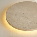 Axyaa Yellow Travertine Stone LED Wall Light - Nordic Modern Bedside Lamp