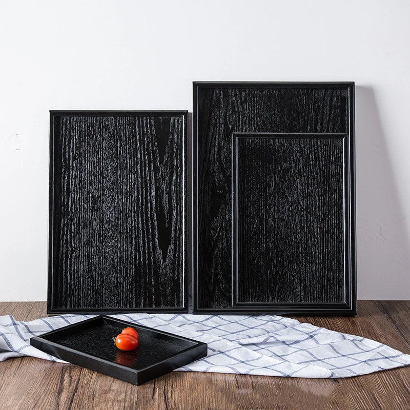 Axya Solid Wood Tray: Versatile Storage for Living Room Organization
