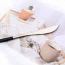 Axyaa 24pcs Stainless Steel Cutlery Set Fork Teaspoon Knife Silverware Flatware
