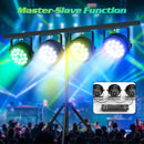 Axyaa 200W RGBW LED Par Light Set for DJ Disco Party Wedding