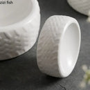 Axyaa Ceramic Tire Dinner Plate Set