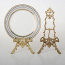 Axya Metal Plate Holder Display Rack Gold Easel Desktop Organizer